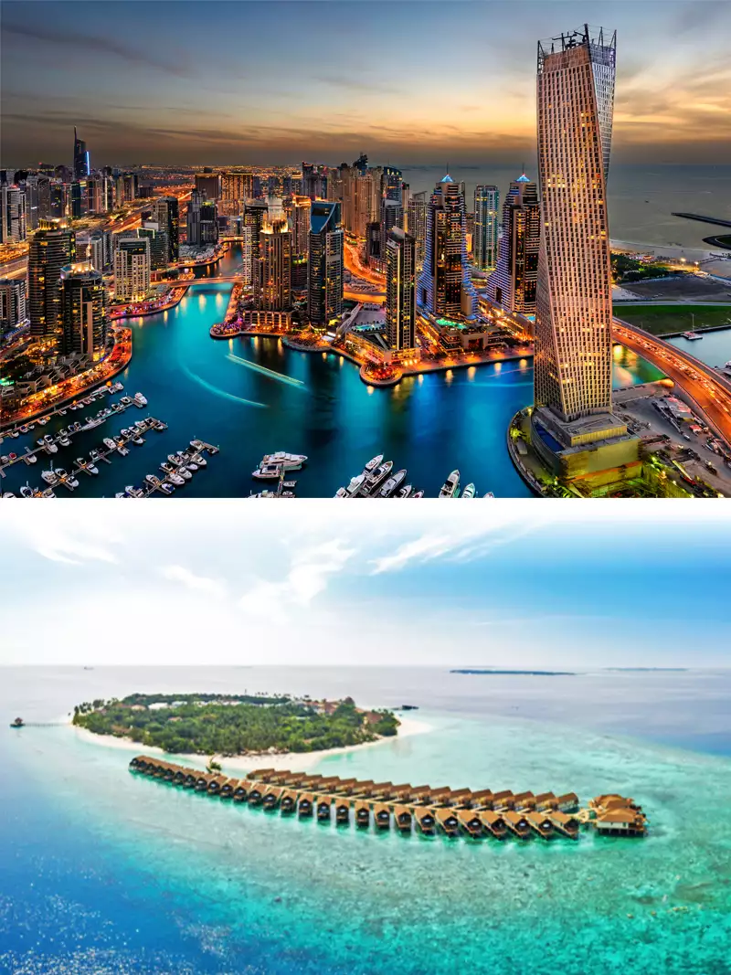 DUBAI + MALDIVE